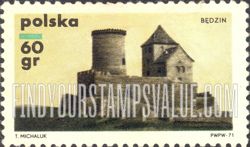 FindYourStampsValue: Polish Castles: Bedzin