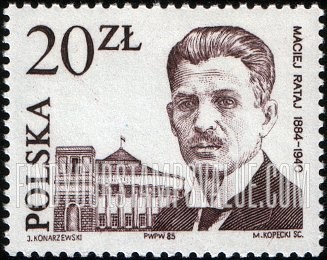 FindYourStampsValue: Polish Labor Movement founders: Maciej Rataj (1884-1940)