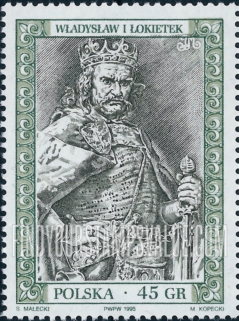 FindYourStampsValue: Polish Royalty Type of 1986 with Denomination at Bottom: Wladyslaw I Lotiek