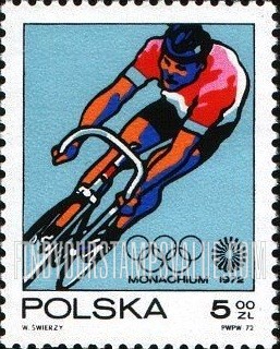 FindYourStampsValue: Olympic Rings and “Motion” Symbol and Bicycling