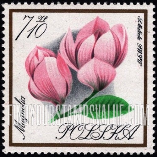 FindYourStampsValue: Flowers: Magnolia