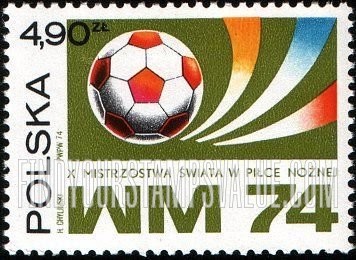 FindYourStampsValue: Soccer Ball and Games' Emblem