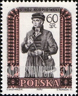 FindYourStampsValue: Regional Costumes: Man from Kurpiow