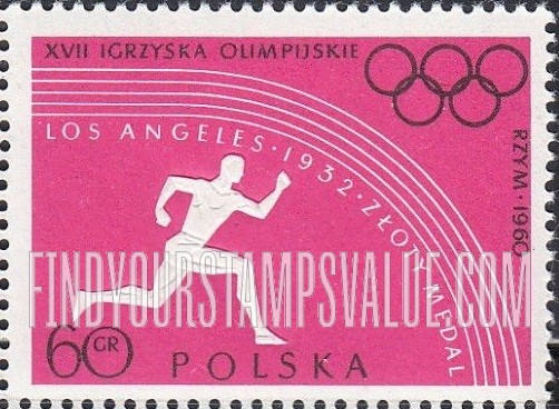FindYourStampsValue: Polish Olympic Victories: Runner