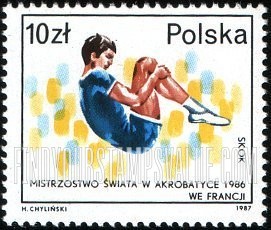 FindYourStampsValue: Success of Polish Athletes at World Championship Events: Acrobatics, France