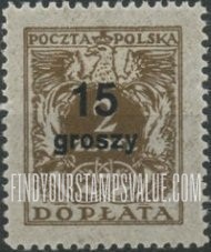 FindYourStampsValue: POSTAGE DUE - Numerals of Value: Postage Due Stamps of 1924 Surcharged