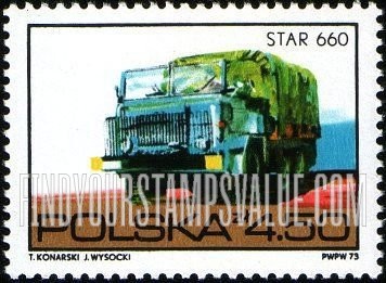 FindYourStampsValue: Polish automotives: Star 660 truck