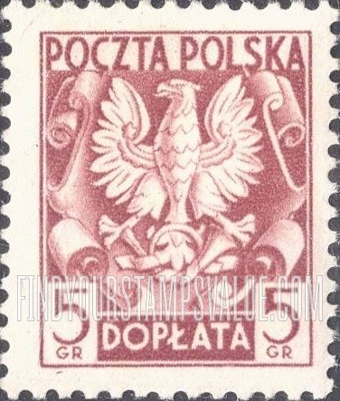 FindYourStampsValue: POSTAGE DUE - Polish Eagle