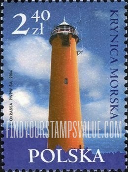 FindYourStampsValue: Lighthouses: Krynica Morska