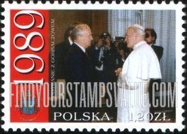 FindYourStampsValue: Meeting with Mikhail Gorbachev, 1989