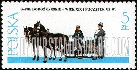 FindYourStampsValue: Horse-drawn vehicles: Sled