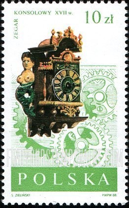 FindYourStampsValue: Antique Clocks: Frisian wall clock, 17th centennial, vertical