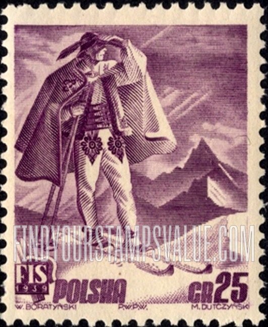 FindYourStampsValue: Skier