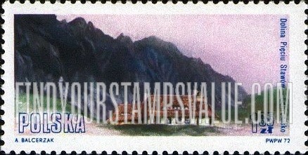 FindYourStampsValue: Mountain Lodges in Tatra National Park: Pieciu Stawow Valey, horizontal
