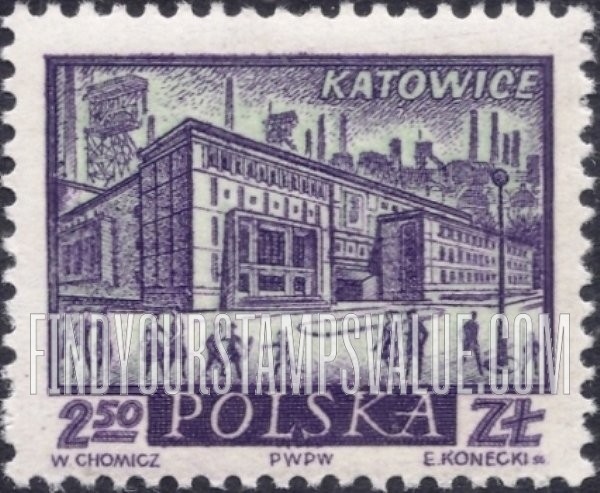 FindYourStampsValue: Historic Towns: Katowice