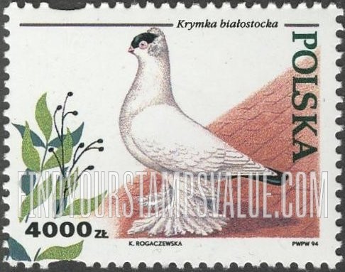 FindYourStampsValue: Pigeons: Krymka biatostacka