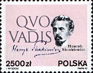FindYourStampsValue: Famous Poles: Henryk Sienkiewicz, novelist