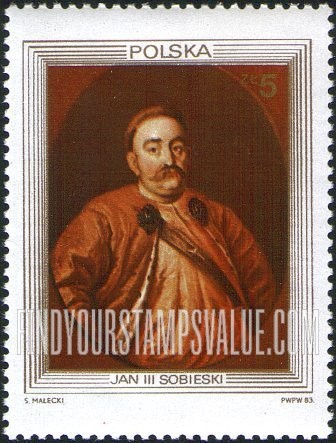 FindYourStampsValue: Portrait of King John III Sobieski