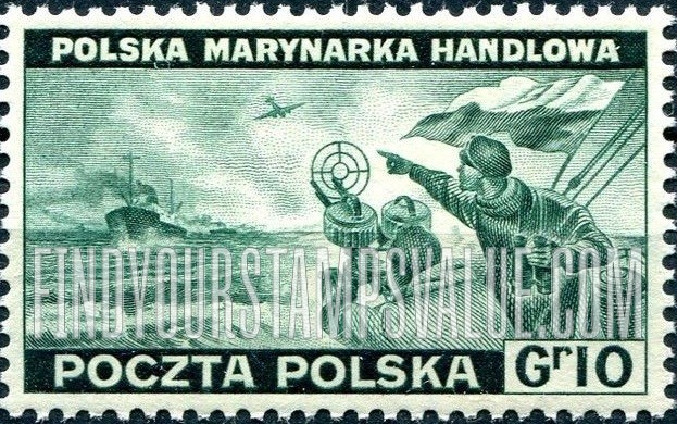 FindYourStampsValue: EXILE GOVERNMENT IN GREAT BRITAIN - Polish Merchant Navy