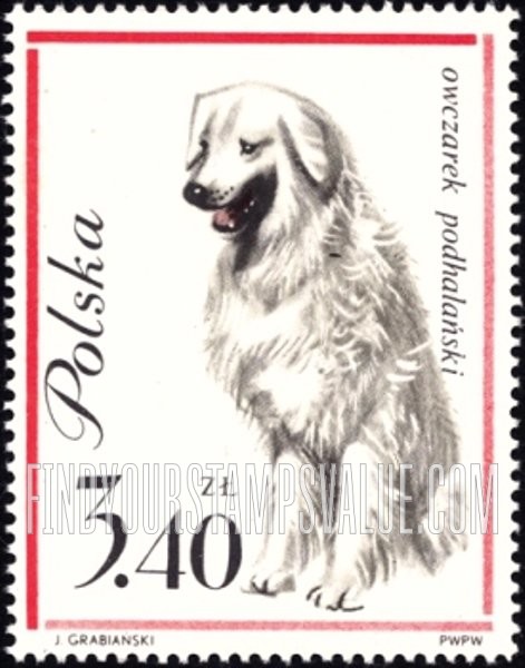 FindYourStampsValue: Sheep dog, vertical