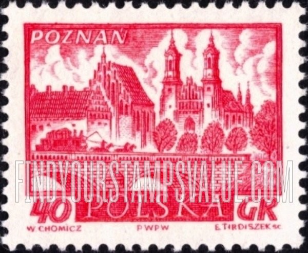 FindYourStampsValue: Historic Towns: Poznan