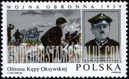 FindYourStampsValue: Defense of Oksywie Holm, Col. S. Dabek