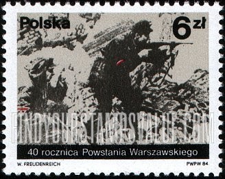 FindYourStampsValue: Warsaw Uprising, 40th Anniversary