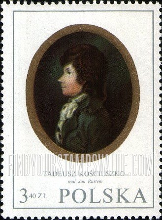 FindYourStampsValue: Miniatures: Tadeusz Kosciuszko (1746-1817), by Jan Rustem
