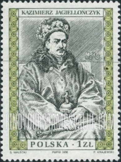 FindYourStampsValue: Royalty Type of 1986: Kazimierz Jagiellonczyk