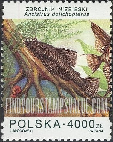 FindYourStampsValue: Aquarium Fish: Ancistrus dolichopterus