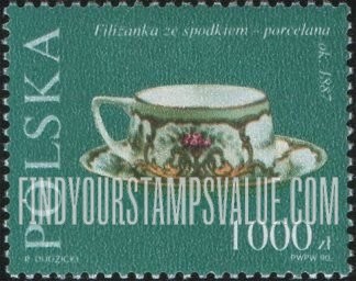 FindYourStampsValue: Cup, saucer, c. 1887