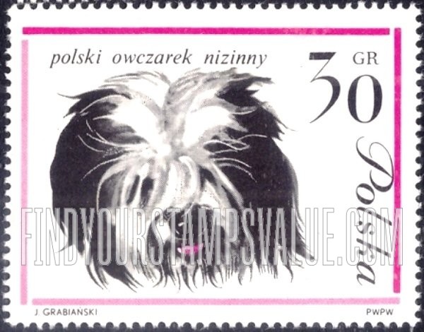 FindYourStampsValue: Polish sheep dog