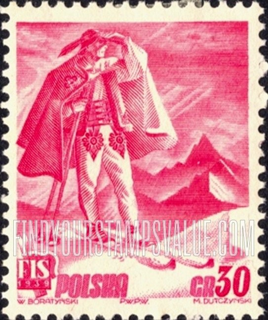 FindYourStampsValue: Skier