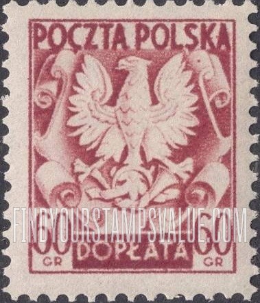 FindYourStampsValue: POSTAGE DUE - Polish Eagle