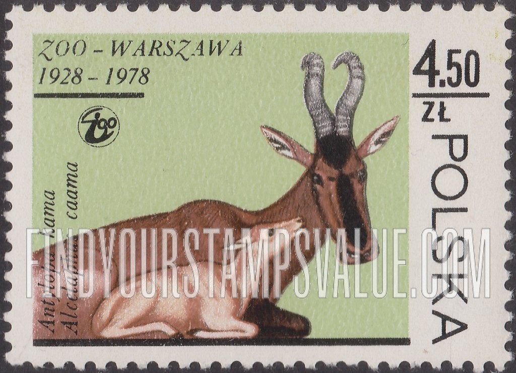 FindYourStampsValue: Animals: Hartebeests