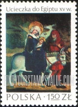 FindYourStampsValue: Masterpieces of Polish art: Flight into Egypt,1465