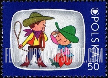 FindYourStampsValue: Cartoon Characters and Children’s Health Center Emblem: Bolek and Lolek