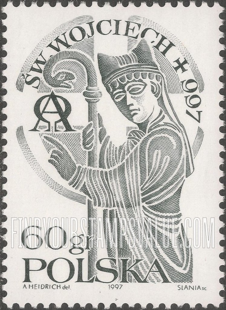 FindYourStampsValue: St. Adalbert among heathen