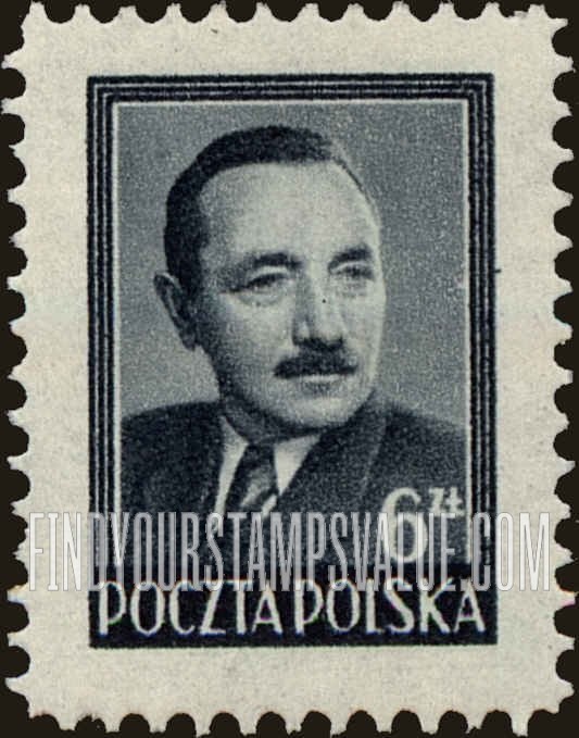 FindYourStampsValue: President Boleslaw Bierut