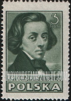 FindYourStampsValue: Chopin: Types of 1947