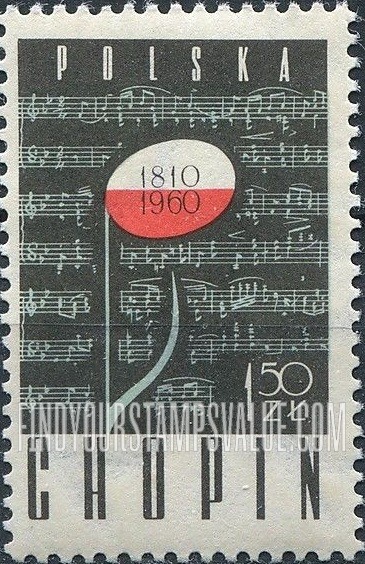 FindYourStampsValue: Musical note and manuscript
