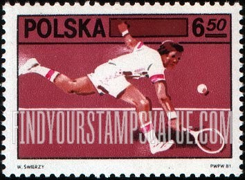 FindYourStampsValue: 60th Anniversary of Polish Tennis Federation