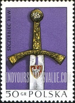 FindYourStampsValue: Polish Art: Piast Coronation Sword, 12th Century