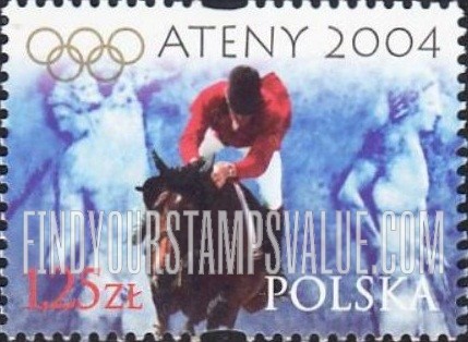 FindYourStampsValue: 2004 Summer Olympics, Athens: Equestrian