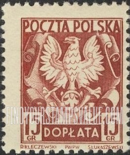 FindYourStampsValue: POSTAGE DUE - Polish Eagle