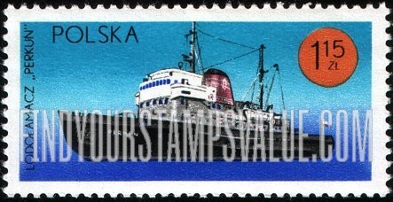 FindYourStampsValue: Polish Ships: Ice breaker Perkun