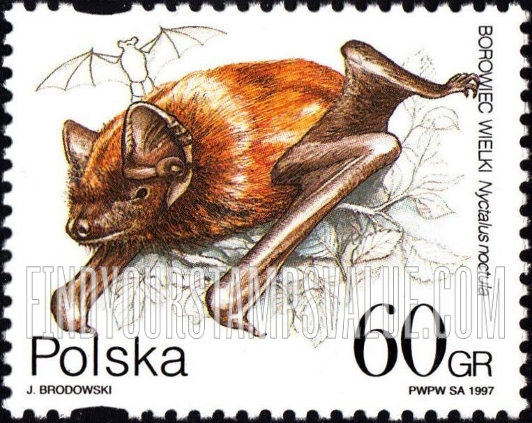 FindYourStampsValue: Bats: Nyctalus noctula