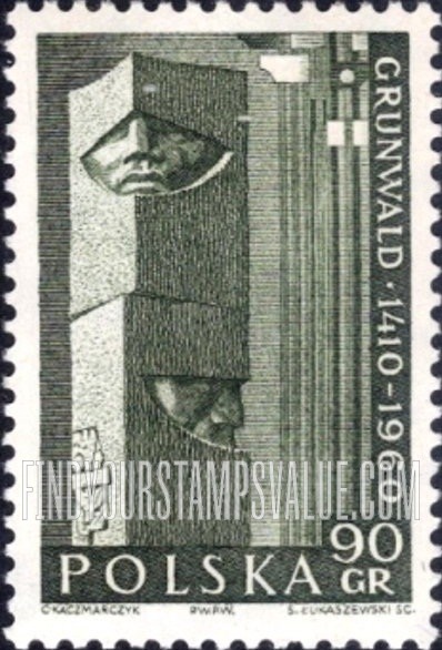 FindYourStampsValue: Detail from Grunwald monument