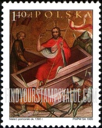 FindYourStampsValue: Easter: Tubadzin Pieta, 15th centennial