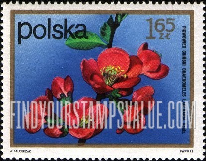 FindYourStampsValue: Flowering Shrubs: Chinese quince